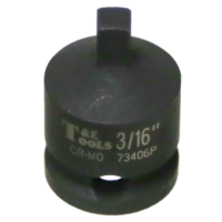 No.73406P - 3/16" x 3/8" Drive Square Pipe Plug Socket (Male)