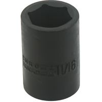 No.74022 - 11/16" x 1/2" Drive Standard Impact Socket (6 Point)