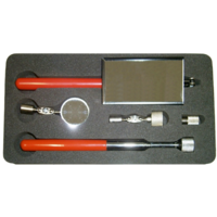 No.8850 - 5 Piece Stainless Steel Mirror & Magnet Set