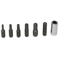 No.91107 - 7 Piece SAE In-Hex Insert Bits (1/4" Hex Short)