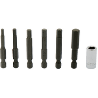 No.91108 - 7 Piece Metric In-Hex Insert Bits (1/4" Hex Short)