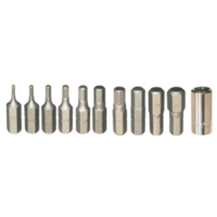 No.91114 - 11 Piece Metric In-Hex Insert Bits (1/4" Hex Short)
