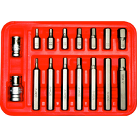 No.91134 - 16 Piece SAE In-Hex Bits (5/16" Hex Short & Long)