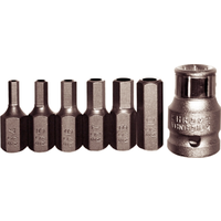 No.91139 - 7 Piece Metric Tamper In-Hex Insert Bits (5/16" Hex Short)