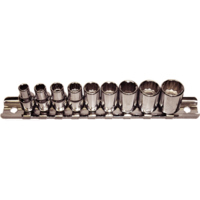 No.92310 - 9 Piece 1/4"Drive Sockets