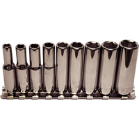 No.92409 - 9 Piece 1/4"Drive Deep Sockets (6 Point)