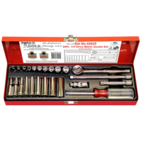 No.92625 - 24 Piece 1/4"Drive Metric Socket Set