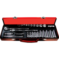 No.93626 - 27 Piece 3/8" Drive SAE Socket Set (6 Point)