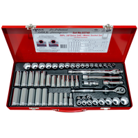 No.93748 - 56 Piece 3/8" Drive SAE & Metric Socket Set (12 Point)