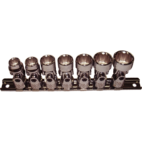 No.93806 - 7Pc 3/8" Drive SAE Universal Sockets (12 Point)