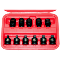 No.93811 - 11 Piece 3/8" Drive Square Pipe Plug Sockets (Male & Female)