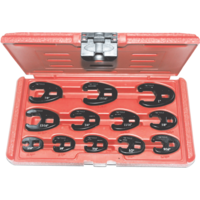 No.93912 - 12 Piece SAE 3/8" & 1/2" Drive Flare Nut Crowsfoot Wrench Set