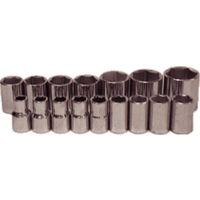 No.94216 - 16 Piece 1/2" Drive Metric 6 Point Sockets