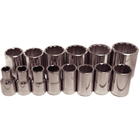 No.94314 - 14Pc. 1/2" Drive SAE 12 Point Sockets