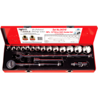 No.94318 - 18 Piece 1/2" Drive Standard SAE Socket Set (12 Point)