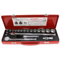 No.94321 - 20 Piece 1/2" Drive Standard Metric Socket Set (12 Point)