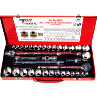 No.94639 - 36 Piece 1/2" Drive SAE & Metric Socket Set (6 Point)