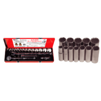 No.94729 - 30 Piece 1/2" Drive Standard & Deep SAE Socket Sets (12 Point)