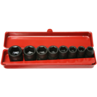 No.97308 - 8 Piece 3/8" Drive SAE Impact Sockets