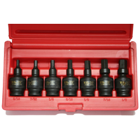 No.97388 - 7Pc. 3/8"Dr. Universal In-Hex Impact Sockets Set 3/16" - 1/2"