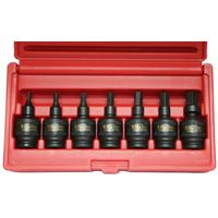No.97389 - 7Pc. 3/8"Dr. Metric Universal In-Hex Impact Socket Set 4 - 12mm