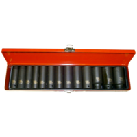 No.97413L - 14Pc. 1/2"Dr. Deep SAE Impact Socket Set