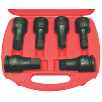 No.98708 - 6 Piece SAE In-Hex 3/4" Drive Impact Sockets