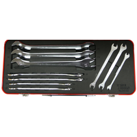 No.99310 - 10Pc. Metric Super Thin Open End Wrenches 6 to 24mm