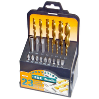 No.A8764 - 23 Piece Titanium Drill & Bit Set