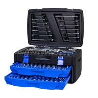 No.AM0266 - 266Pc Socket & Wrench Master Set with 2 Drawer Plastic Tool Box