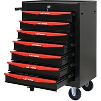 No.AM2207RB - ARTMAN 20" 7 Drawer Roller Cabinet - Red/Black