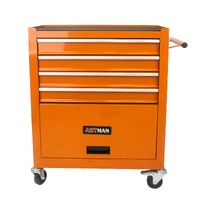 No.AM2214OR - ARTMAN 24" 4 Drawer & Storage Cabinet - Orange
