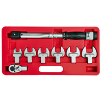 No.ATP80N8SET - 8 Piece Interchangeable Head Torque Wrench Set (15 to 80Nm/10 to 60Ft/lb)