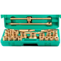 No.CB101M - 26Pc. 3/4"-1"Drive Socket Set 21-65mm (Copper Beryllium)