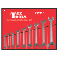 No.EW110 - 9 Piece SAE Open-End Wrench Set