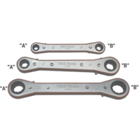 No.F5533 - 3 Piece SAE Quad Size Ratchet Ring Set