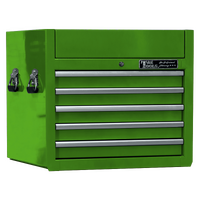 No.GF2705GR - 27" Godfather 5 Drawer Top Chest - Green