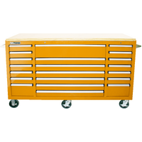 No.GF7221OR -  72" Godfather 21 Drawer Roller Cabinet - Orange
