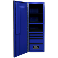 No.GF76L4BU - 76" Godfather 4 Drawer Left Hand Side Cabinet - Blue