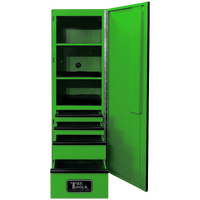 No.GF76R4GR - 76" Godfather 4 Drawer Right Hand Side Cabinet - Green