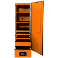 No.GF76R4OR - 76" Godfather 4 Drawer Right Hand Side Cabinet - Orange