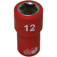 No.IS20122 - 6 Point VDE Insulated Socket (12mm)