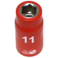 No.IS22112 - 11mm x 3/8"Dr. 6Pt VDE Insulated Socket