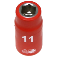No.IS22112 - 11mm x 3/8"Dr. 6Pt VDE Insulated Socket