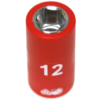 No.IS22122 - 12mm x 3/8"Dr. 6Pt VDE Insulated Socket