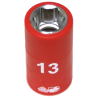 No.IS22132 - 13mm x 3/8"Dr. 6Pt VDE Insulated Socket