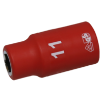 No.IS26112 - 11mm x 1/2"Dr. 6Pt VDE Insulated Socket