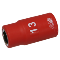 No.IS26132 - 13mm x 1/2"Dr. 6Pt VDE Insulated Socket