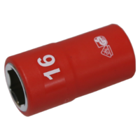 No.IS26162 - 16mm x 1/2"Dr. 6Pt VDE Insulated Socket