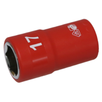No.IS26172 - 17mm x 1/2"Dr. 6Pt VDE Insulated Socket